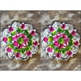 thumbnail image 4 of 32 Peridot Green & Fuchsia Crystals Berry Concho Rhinestone Headstall, 4 of 4