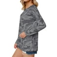 thumbnail image 4 of Women Camouflage Pullover Long Sleeve Tunic Shirt, 4 of 6