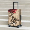 thumbnail image 6 of Hirioo Vintage Rose Botanical Art for Elasticity Suitcase Cover (No luggage Included) Durable Luggage Protector Fits 18-32 Inch Luggage-Small, 6 of 7