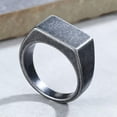 thumbnail image 3 of QQTDFG Men Women Vintage Gray Stainless Steel Ring Band Wedding Jewelry Gift Size 7-12-Silver-7, 3 of 9