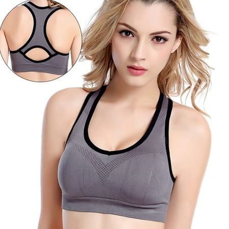 

Women Sports Bra Wireless Shockproof Push Up Sports Vest for Yoga Jogging XL