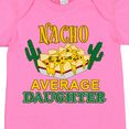 thumbnail image 4 of Inktastic Nacho Average Daughter with Nachos and Cacti Boys or Girls Baby Bodysuit, 4 of 5