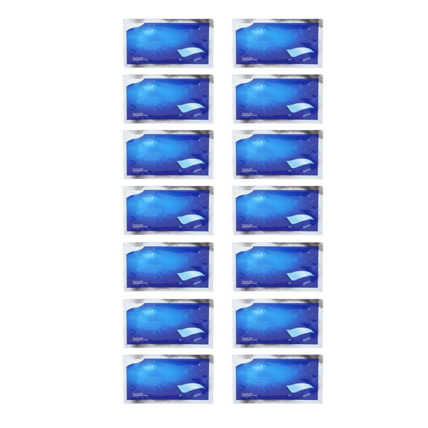 7 pares de tiras blanqueadoras de dientes de eficacia moderada para eliminar manchas dentales.