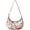 floral002, variant on Nylon Crescent Bag for Women Men Trendy, Floral Medium Crossbody Dumpling Bags with Adjustable Strap Lightweight Travel Shoulder Tote Half Moon Hobo Bag