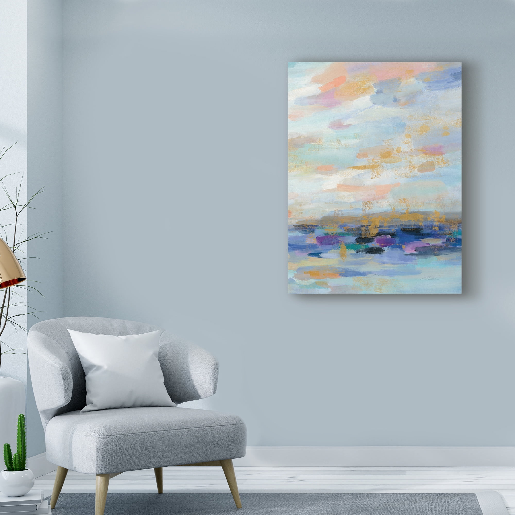 Trademark Fine Art 'Golden Sunrise III' Canvas Art by Silvia Vassileva