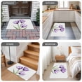 thumbnail image 6 of Purple Tulips Door Mat&nbsp;Indoor Outdoor Entrance, Non Slip Rug for Kitchen Bathroom Entryway Rug, Watercolor Floral Wildflower Green Plant Washable Doormat Floor Mat 20x31.5 Inch, 6 of 8