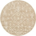 thumbnail image 1 of Unique Loom Tapis Design Rabat Shag Nomad 8' x 8' Rond Taupe/ivoire, 1 of 1