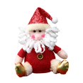 thumbnail image 2 of Doll Figurines Statue Sculpture Accessories Christmas Decoration Artwork Tabletop for Home Living Room Bedroom Christmas Red Snowman and Santa, 2 of 8