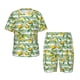 thumbnail image 1 of Balery Lemon Conjunto de Pijama Infantil de Manga Corta con Estampado – Ropa de Dormir de Algodón Suave-3X-Large, 1 of 6
