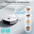 thumbnail image 3 of Lefant M265 Robot Vacuum and Mop Combo, 15000Pa Suction, Self-Cleaning Roller Mop with Auto Drying, LiDAR Navigation, Tangle-Free for Pet Hair, 3 of 10