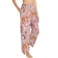 thumbnail image 2 of Daiia Beautiful Fox Women's Sleep Pant with Pockets and Drawstring,Pajama Pants-Medium, 2 of 9