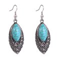 thumbnail image 1 of 1 Paire de Boucles d'Oreilles Pendantes Vintage Bohème Rétro Géométrique Turquoise pour Femmes Filles, 1 of 5