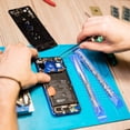 thumbnail image 4 of Juego de 4 pinzas de soldadura de precisión ESD antiestáticas para electrónica industrial, para joyería y manualidades., 4 of 8