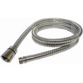 thumbnail image 1 of 200cm Stainless Steel Through Bath Shower Hose - Fine Thread Male to Std Shower Head Connection, 1 of 2