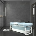 thumbnail image 5 of Koiauber 46 inch Large Collapsible Tub, Freestanding Surround Collapsible Bathtub, Effortless Folding Bathtub, Hot Bath, Ice Bath, 5 of 8
