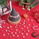 thumbnail image 4 of 1 caja con más de 250 piezas de kit para hacer pulseras navideñas, kit de cuentas de arcilla de 10 mm, lindos discos planos de polímero navideños, vinilo, cuentas espaciadoras sueltas a granel, 4 of 5