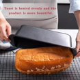 thumbnail image 2 of Toaster, cake pan, bread baking pan, non-stick bread pan, oven bread pan - black, 2 of 4