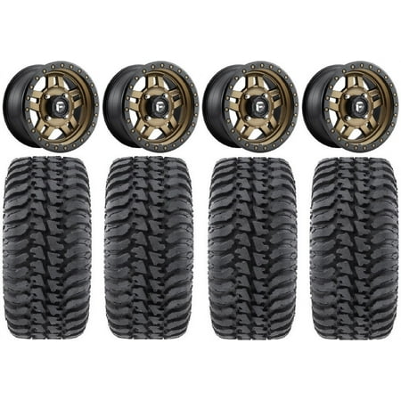 Fuel Anza Bronze 14 Wheels 28 Regulator Tires Kawasaki Mule Pro FXT