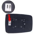 thumbnail image 3 of XUKEY Left Driver Side Mirror Glass Power Heated LH For Dodge Ram 1500 2500 2009-19, 3 of 7