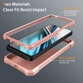 thumbnail image 3 of RIHJIN-for BLU View 5 Phone Case with Tempered Glass Screen Protector,Slim Soft Silicone Full-Body Protective Case for BLU View 5 (Rose Gold), 3 of 4