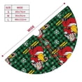 thumbnail image 3 of Rateoe Vintage Santa Skiing Green Plaid Print Christmas Tree Skirt 36" for Xmas Holiday New Year Party Circle Tree Mat Ornaments Decoration, 3 of 7