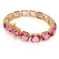 thumbnail image 4 of Pulsera Swarovski Millenia con cristales de talla octagonal rosa, 4 of 4