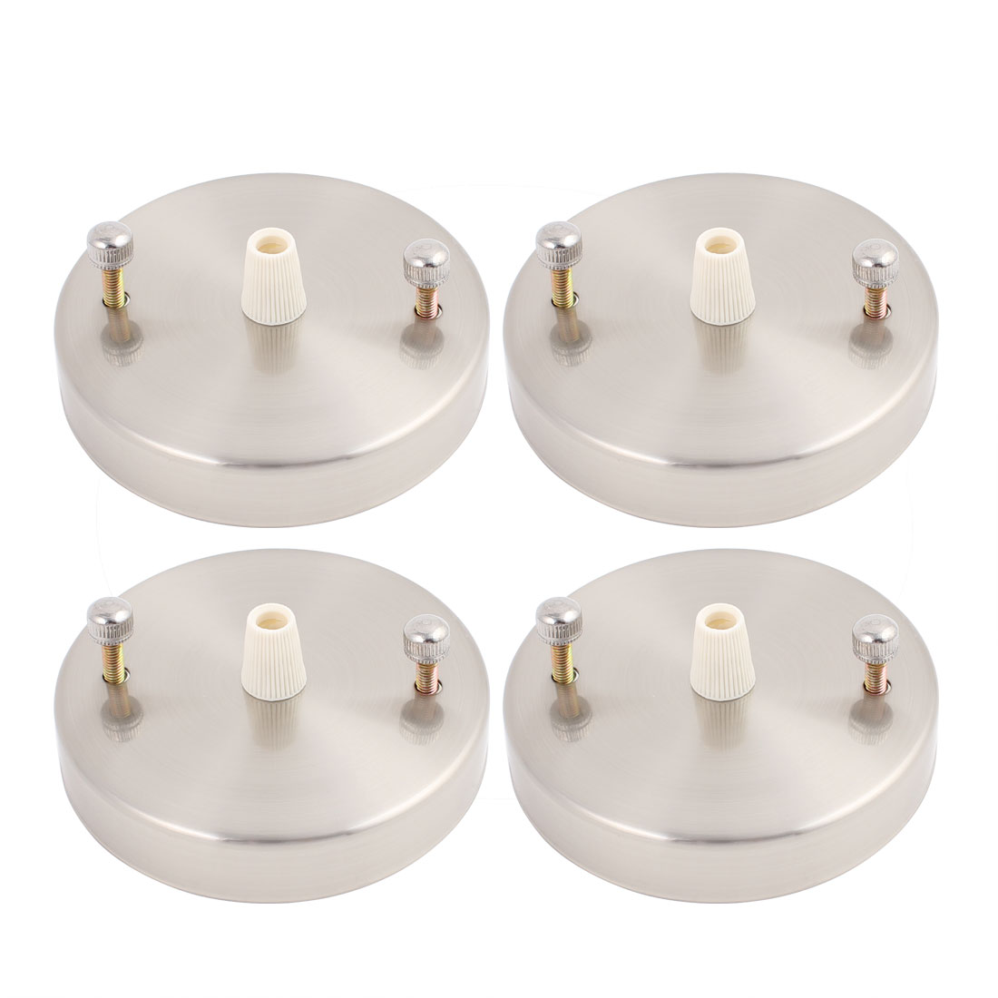 4Pcs Ceiling Plate Straight Edge Base Pendant Light Accessories Nickel
