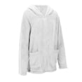 thumbnail image 6 of UngA Winter Jackets for Women Sherpa Lined Jacket Women Duffle Toggle Coat Hooded Fleece Jacket Jackets For Women White,XXXL, 6 of 7