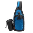 thumbnail image 2 of Mochila bandolera multifunción de gran capacidad, transpirable, para viajes, senderismo, deportes, para hombres y mujeres, color azul, 2 of 14