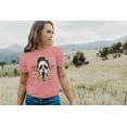 thumbnail image 2 of Groovy Scream Face Mask Halloween Shirt for Women Mauve Shirt Adult Medium, 2 of 4