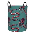 thumbnail image 2 of Balery Snake And Rose Round Laundry Basket with Handles Waterproof Freestanding Laundry Hamper for Clothes Toys in the Dorm and Family-, 2 of 8