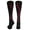 Black/Red, variant on Softball Socks with Stitches Over the Calf (White/Red, Medium)