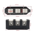 thumbnail image 2 of 3-Rod Storage Holder, Black, ABS Plastic Fishing Rod Holders Wall-Mounted , Simple Fishing Rod Rack, 2 of 3