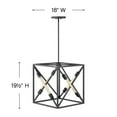 thumbnail image 2 of Hinkley Lighting - Hewitt- 18 Inch Four Light Pendant   Satin Black Finish -, 2 of 4