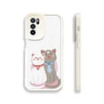 thumbnail image 1 of Proteja su iPhone con un divertido diseño de dibujos animados: funda para teléfono plateada colorida de doble capa mate para iPhone15 Pro Max 14 13 12 Pro 11, 1 of 4