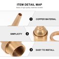 thumbnail image 4 of 4pcs Brass Fountain Nozzle Fixed Direction Jet Water Spray Head (Golden), 4 of 8