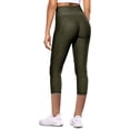thumbnail image 3 of Women Yoga Capris Butt Lifting Leggings with Pockets Workout Stretch Buttery Soft Tights Slim Fit Tummy Control Pants, 3 of 3