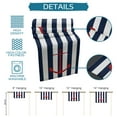 thumbnail image 7 of Table Runner Dresser Scarves 36 Inch Long, Nautical Marine Red Boat Anchor Linen Dining Table Runners Blue and White Line Stripes Tabletop Scarf for Wedding Holiday Party Kitchen, 7 of 7
