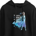 thumbnail image 3 of Disney Frozen 2 - It's So Much Fun Being A Sister Elsa - Juniors Cropped Pullover Hoodie, 3 of 5