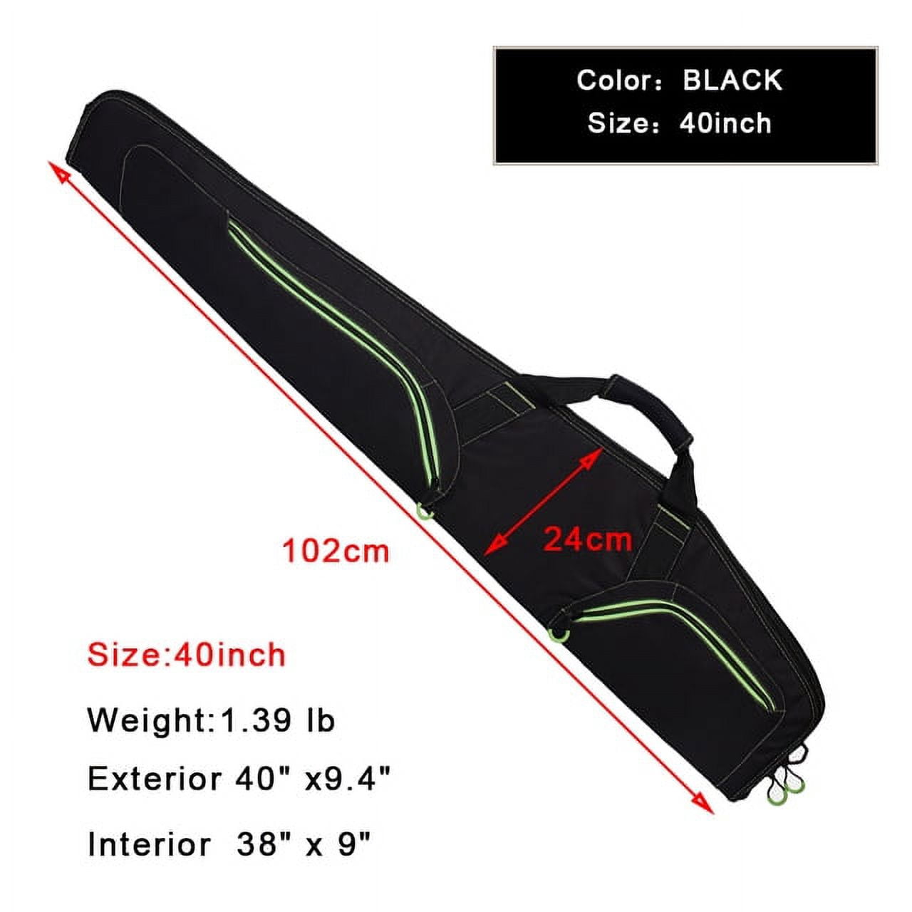 Kylebooker Soft Rifle Case with Adjustable Shoulder Strap Padded Gun Bags, 40" 44" 48" 52"