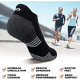 thumbnail image 6 of CAILDANL Athletic Running Ankle Socks, Low Cut Cushioned Anti-Blister Tab Sports Socks Men Women 6Pairs, 6 of 6