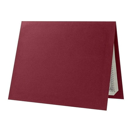 UPC: 0646223052039 | LUX Certificate Holders 9 1/2  x 11  Burgundy Red Linen 50/Pack (CHEL185DB10050)