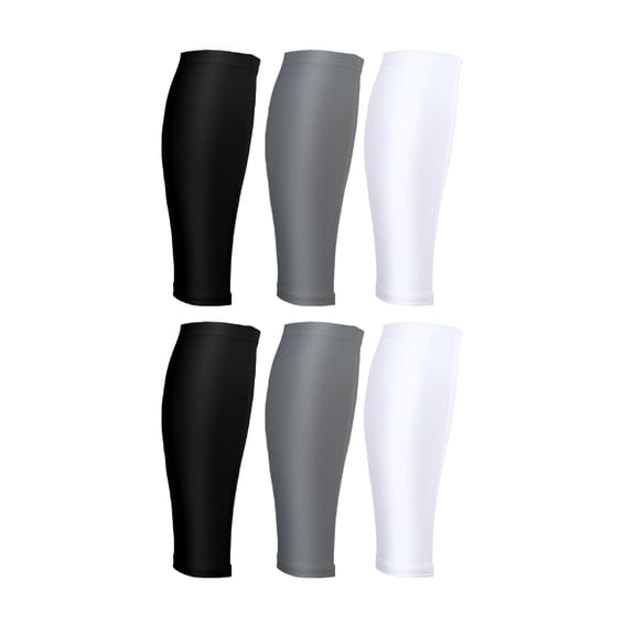 3 Pairs Calf Compression Sleeves for Men and Women Football Leg Sleeve Footless Compression Sock for Running Athlete Cycling for Running,Football,Cycling,Training