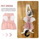 thumbnail image 3 of WASHWEPE Vestido Para Cachorro Rosa Cómodo Y Lavable Ideal Para Y Eventos De Mascotas, 3 of 6