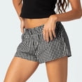 thumbnail image 4 of TAIAOJING Shorts For Women Casual Elastic Waist Casual Loose Checkered Shorts Pants, S-XL, 4 of 6