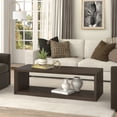 thumbnail image 2 of Evelyn&Zoe Osmond 58" Wide Rectangular Coffee Table, Alder Brown, 2 of 7