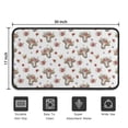 thumbnail image 5 of White Cow Hat Flower Pattern Door Rugs,Washable Non Slip Door Mats Indoor,Decorative Door Mats,Entry Mat Indoor for Entrance,Bedroom,Kitchen,Bathroom,30"x17", 5 of 6