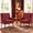 Red, variant on Wansaly Mid-Century Linen Upholstered Accent Chair, Modern Armchair Living Room Chairs, Red