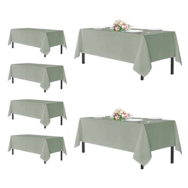 Mantel rectangular sancua para mesas de 8 pies, 60 x 120 cm, paquete de 6