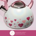 thumbnail image 2 of Hervidor de té Paris Hilton Whistling Stovetop de acero inox, 2 of 7
